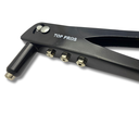 Ver imagem 3 de Rebitadeira Manual Alicate de Rebites 10" Pop 4 Bicos 2,4 / 3,2 / 4,0 / 4,8mm Aço Carbono 26cm