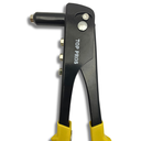 Ver imagem 2 de Rebitadeira Manual Alicate de Rebites 10" Pop 4 Bicos 2,4 / 3,2 / 4,0 / 4,8mm Aço Carbono 26cm