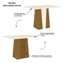Ver imagem 3 de Mesa de Jantar Retangular Orus 120 cm - Nature/Off White
