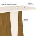 Ver imagem 2 de Mesa de Jantar Retangular Orus 120 cm - Nature/Off White