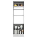 Ver imagem 4 de Torre Quente Armário de Cozinha 70 cm 3 Portas Branco/Cinza Agata Madesa