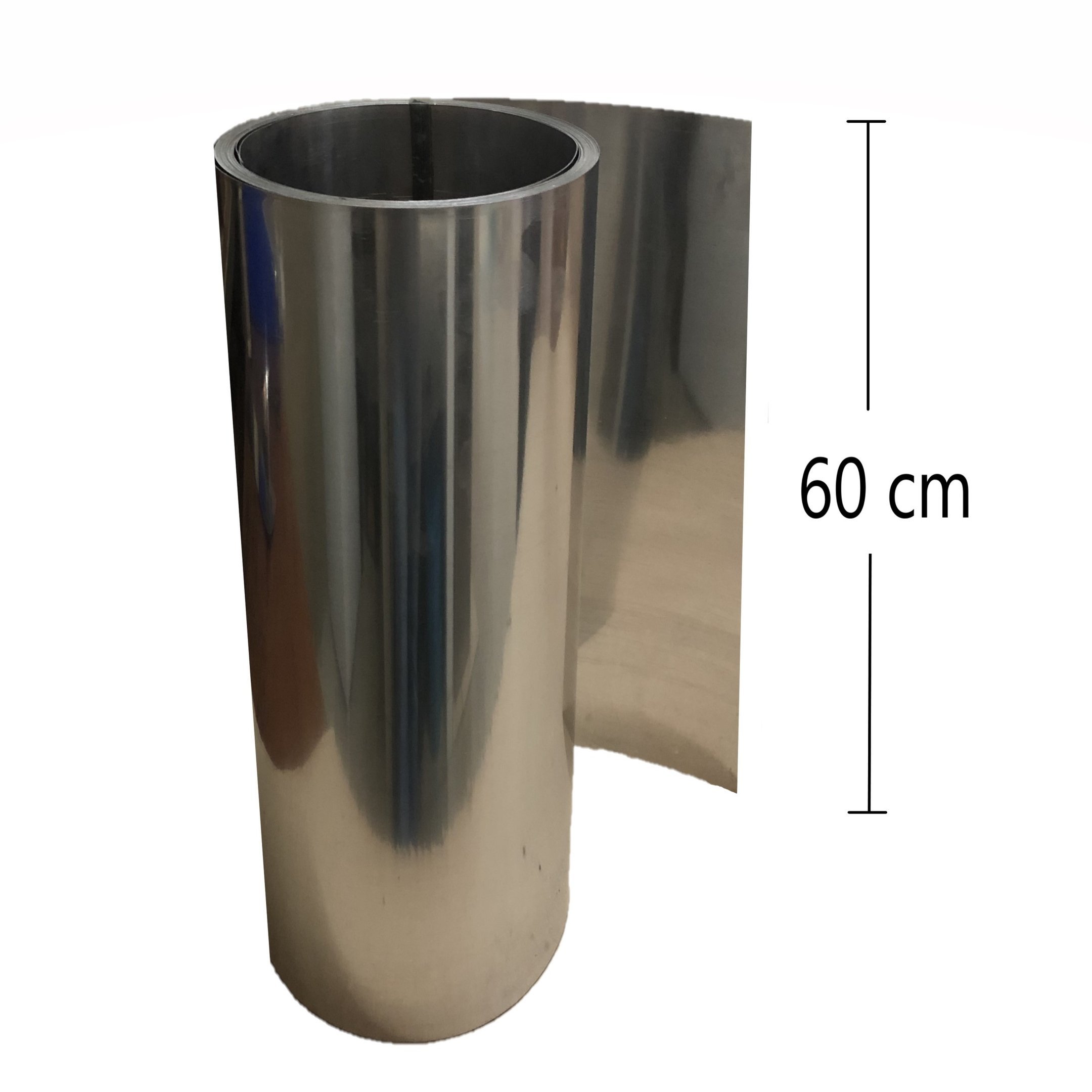 Bobina de Aluminio para Calha Rufo Pingadeira Algerosa Largura 60cm X 10 Mts
