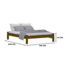 Ver imagem 3 de Cama de Casal Queen 165cm Imbuia Nemargi