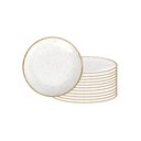 Ver imagem 1 de Conjunto de Pratos Raso Rústico Marrom em Porcelana Decorada 28 Cm - Tramontina 96980009