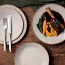 Ver imagem 6 de Conjunto de Pratos Raso Rústico Marrom em Porcelana Decorada 28 Cm - Tramontina 96980009