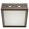 Luminária Decorativa Madeira Plafon Porto Belo Quad 20cm - 8