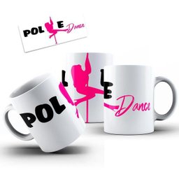 Caneca Cerâmica Arte Barra Pole Dance Presente Aluna - 2