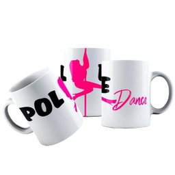 Caneca Cerâmica Arte Barra Pole Dance Presente Aluna - 1
