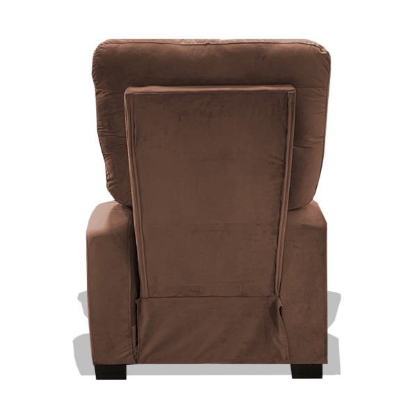 Kit 2 Poltrona Dubai Cadeira Reclinável Salão Clínica Consultório Suede Veludo Cookie - 6