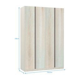 Guarda-roupa Solteiro Luciane 4 Portas 3 Gavetas Prime Plus 160 Cm - 3