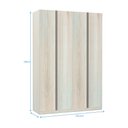 Ver imagem 3 de Guarda-roupa Solteiro Luciane 4 Portas 3 Gavetas Prime Plus 160 Cm