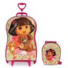 Mochila Rodinhas Dora Aventureira 3D + Lancheira Dora Maxtoy Diplomata Max Toy Dora Aventureira Pets - 2