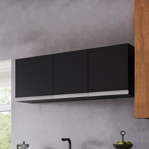 Armário Cozinha Aéreo 120cm 3 Portas Leticia A01 - D’Rossi