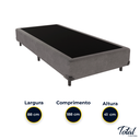 Ver imagem 4 de Cama Box Solteiro Suede Cinza