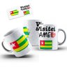 Caneca Cerâmica Bandeira Togo Visitei E Amei Viagem - 2