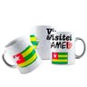 Caneca Cerâmica Bandeira Togo Visitei E Amei Viagem - 1