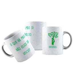 Caneca Cerâmica Ortopedia Ossos Do Ofício Medicina - 1