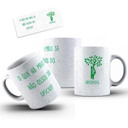 Caneca Cerâmica Ortopedia Ossos Do Ofício Medicina - 2