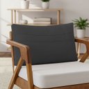 Ver imagem 1 de Almofada Decorativa Maia Cheia Fofinha com Zíper 36x60 Linho para Sofá Cama Poltrona Fibra Siliconad