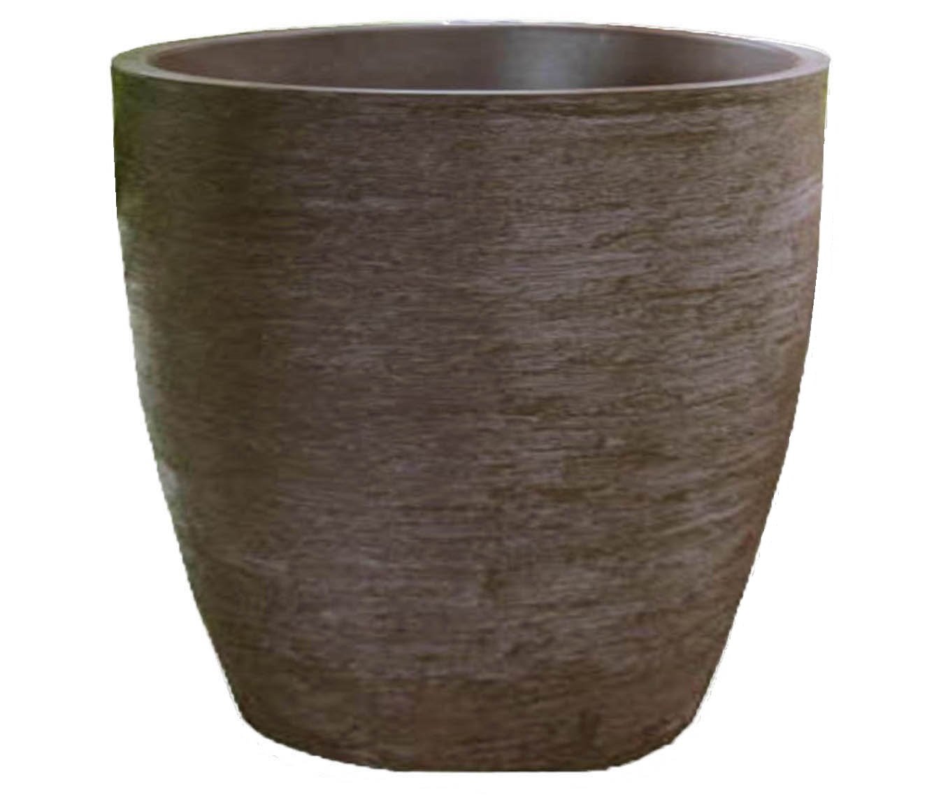 Vaso Planta 40x40 Oval Moderno Polietileno - MARROM CAFE 003 - 1