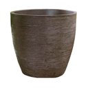 Ver imagem 1 de Vaso Planta 40x40 Oval Moderno Polietileno - MARROM CAFE 003