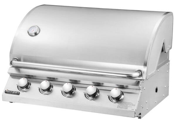 Churrasqueira à Gás Embutir Mikazza Pro 5 Combo + Chapa + Espeto Giratório - 2