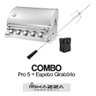Churrasqueira à Gás Embutir Mikazza Pro 5 + Espeto Giratório - 1