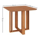 Ver imagem 2 de Mesa de Jantar 4 Lugares Tampo Mdf 94x94 Cm 15171 Cinamomo Molci