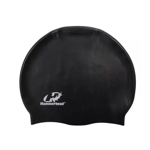 Touca para Natação de Silicone Hammerhead Lisa Preto