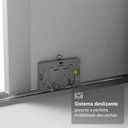 Ver imagem 7 de Guarda Roupa Casal Malta 3 Portas de Correr 4 Gavetas MDF Branco Brilhante Madesa