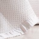 Ver imagem 6 de Kit Colcha Casal Satinatta Cetim 100% Póliéster 220x240cm Tessi Centeio Claro