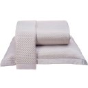 Ver imagem 1 de Kit Colcha Casal Satinatta Cetim 100% Póliéster 220x240cm Tessi Centeio Claro
