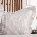 Ver imagem 5 de Kit Colcha Casal Satinatta Cetim 100% Póliéster 220x240cm Tessi Centeio Claro