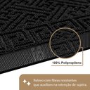 Ver imagem 2 de 1 Tapete Porta Capacho Grego Luxo Antiderrapante Pt 40x60