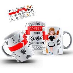 Caneca Cerâmica Copeira Profissional Escritório Empresa - 2