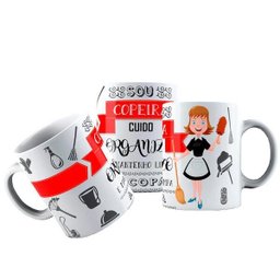 Caneca Cerâmica Copeira Profissional Escritório Empresa - 1