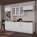 Ver imagem 1 de Cozinha Modulada Completa Americana 100% MDF 270cm com Rodapé Provence Multimóveis Crink-CPL005