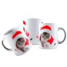Caneca Cerâmica Gatinho Gato Touca Roupa Natal Papai Noel - 1