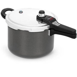 Panela De Pressão Antiaderente Fechamento Externo 6L Cinza - 1 Panela De Pressão Antiaderente Fechamento Externo 6L Cinza - 1