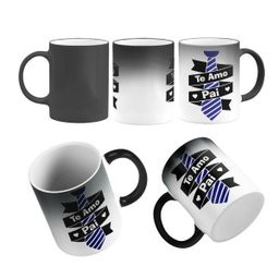 Caneca Mágica Presente Te Amo Pai Frase Gravata Dia Pais - 1