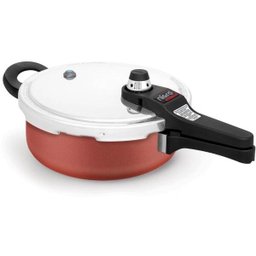 Panela De Pressão Antiaderente Fechamento Externo 3L Grená - 1