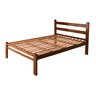 Cama Casal Reforçada 100% em Madeira Maciça Cor Imbuia - 2