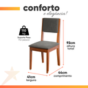 Ver imagem 5 de Conjunto Sala de Jantar Mesa Athenas Redonda 4 Cadeiras Trento Dobuê