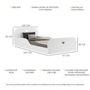 Ver imagem 2 de Cama Infantil Montessoriana com Colchão Incluso Encantada Multimóveis Branca