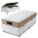 Ver imagem 2 de Cama Box Baú Colchão Solteiro Molas Ensacadas Splendido Munhoz