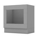 Ver imagem 2 de Balcão Forno de Embutir 80cm Americana Cinza com Tampo Cooktop Nature - Móveis Henn