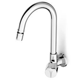 Torneira de Parede com Bica Móvel e Arejador Articulável para Cozinha Debba Metal Cromado - Roca - 1