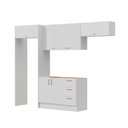 Ver imagem 4 de Cozinha Modulada 5 Peças 3 Aéreo 1 Balcão sem Tampo 1 Kit Lateral Marselha CabeCasa MadeiraOriginals