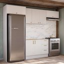 Ver imagem 2 de Cozinha Modulada 5 Peças 3 Aéreo 1 Balcão sem Tampo 1 Kit Lateral Marselha CabeCasa MadeiraOriginals