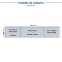 Ver imagem 5 de Cozinha Modulada 5 Peças 3 Aéreo 1 Balcão sem Tampo 1 Kit Lateral Marselha CabeCasa MadeiraOriginals Branco